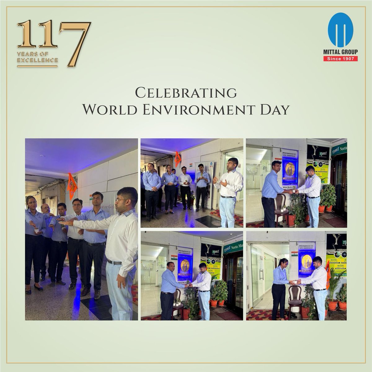 MittalGroup's tweet photo. 🌍🌿 Happy World Environment Day! 🌿🌍

At Mittal Group, we are committed to nurturing our planet.

Today, we celebrated by planting numerous trees at our factories and distributing saplings to each employee at our head office. 

#worldenvironmentday #MittalGroup 

1/3 https://t.co/I5zEj10Sq1