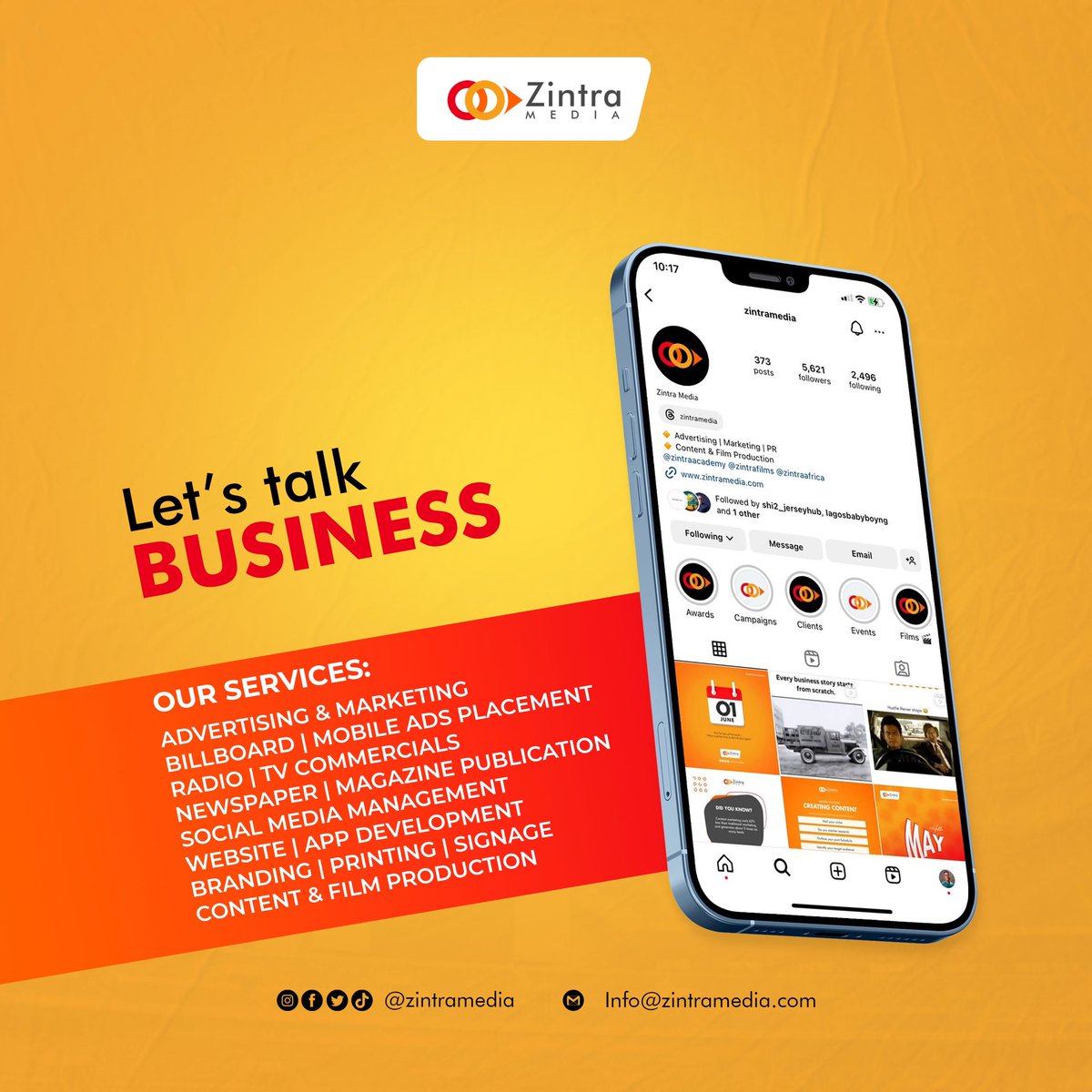 Zintramedia_'s tweet photo. The right place for the right marketing and branding services 
Contact us today!!!

Services We Render:
🔸Advertising &amp; Marketing 
🔸Billboard | Mobile Ads Placement 
🔸Radio | Tv Commercials
🔸Content &amp; Film Production 
.
.
.
.
.
.
.
#zintramedia #branding #advertising https://t.co/2O9vx6130O