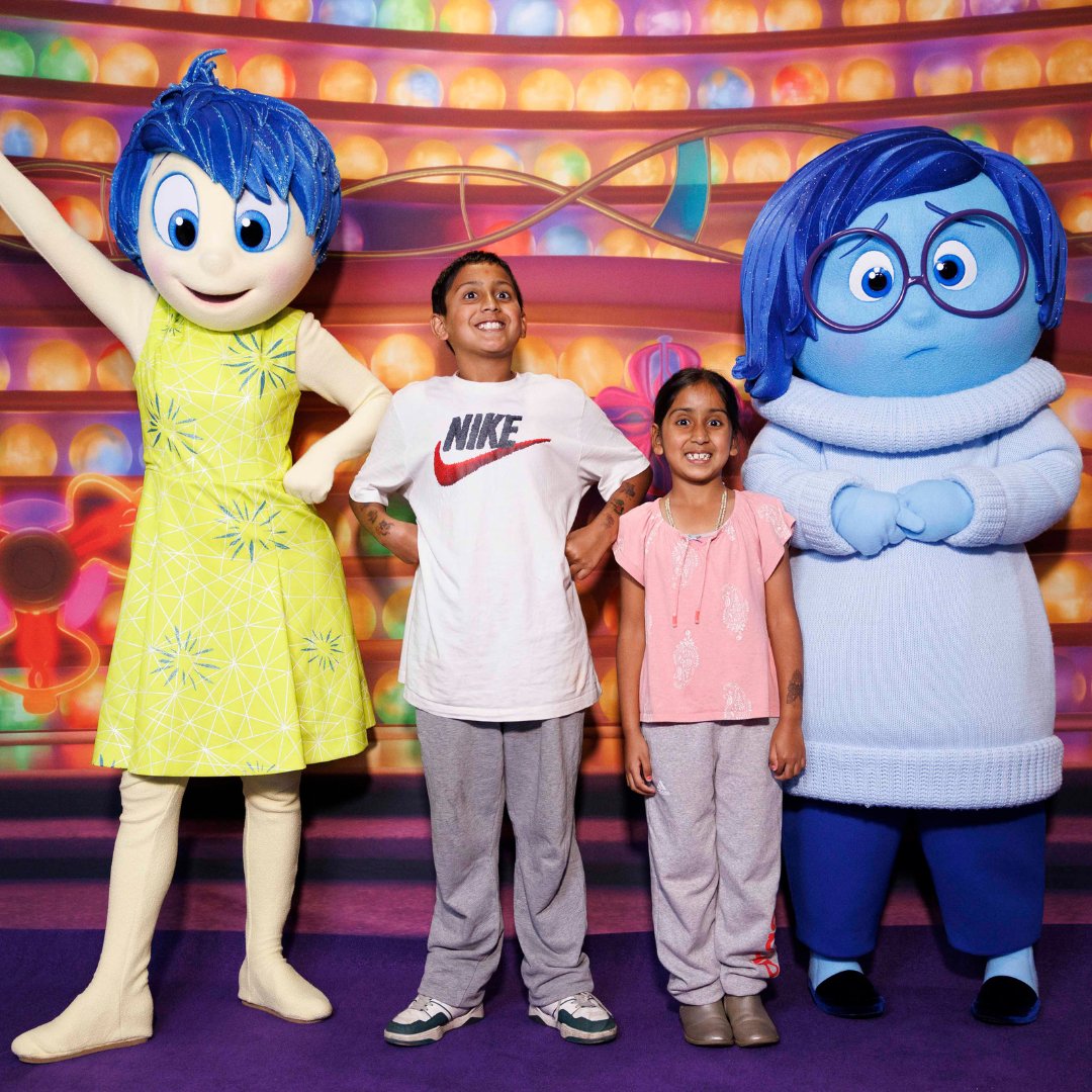 Core memories made thanks to a surprise visit by Joy and Sadness from <a href="/Disney/">Disney</a>'s Inside Out.

Disney also shared the exciting news #InsideOut2 will be streamed to patient bedsides next week, as well funding for a MediCinema experience at the Hospital in the years to come.