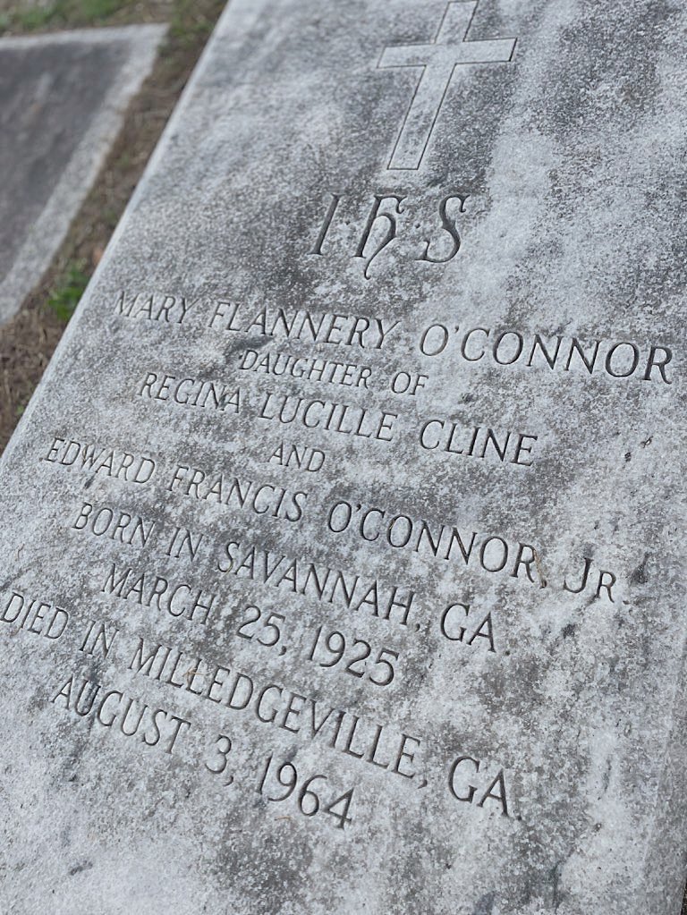 Made a field trip to Milledgeville, where Sacred Heart Church celebrates its 150th anniversary.  
Famed author Flannery O’Connor attended daily Mass here.