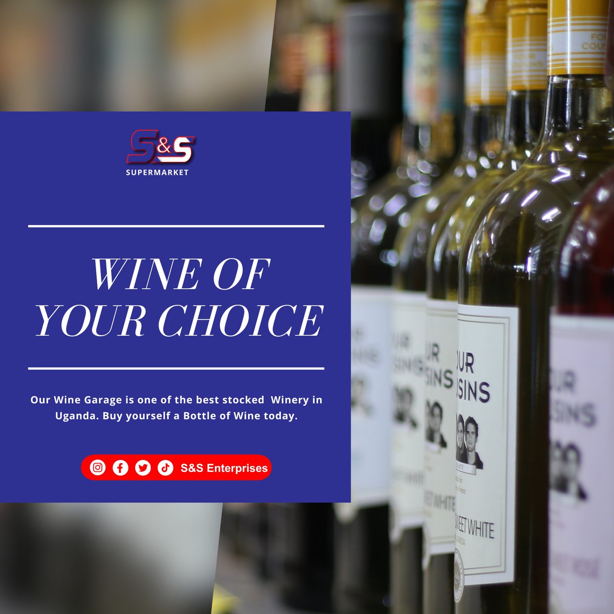 s_supermarkets's tweet photo. Our Wine Garage is one of the best stocked Winery in Uganda. Buy yourself a Bottle of Wine today.
#SandSSupermarket #SandSRestaurant #SandSSaloon #SandSWashingBay #SandSInternetcafe #SandSAgencyBanking #Wine #Spirits #FourCousins
Makerere University Entebbe #teens CCTV Smash Bebe https://t.co/r28OiCqqHF