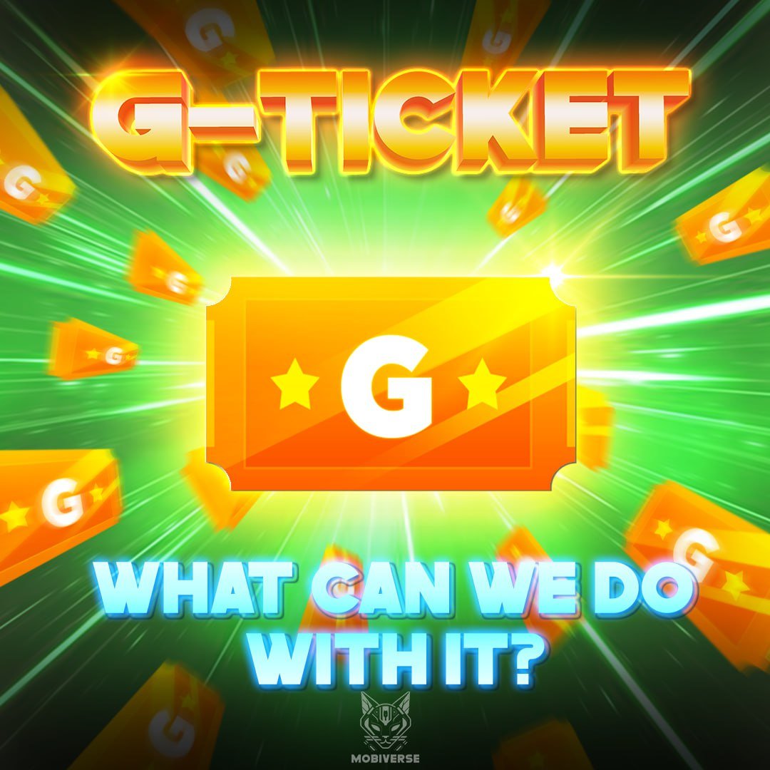 🥳 Introducing the G-Ticket in Mobiverse! 🥳

➡️ Play Now: t.me/mobiverse_bot

🔥 Get ready, Mobiverse explorers! We are thrilled to unveil our latest valuable item: G-Ticket.

😮 Why is the G-Ticket so special? Let's just say, its value in Mobiverse is beyond imagination.