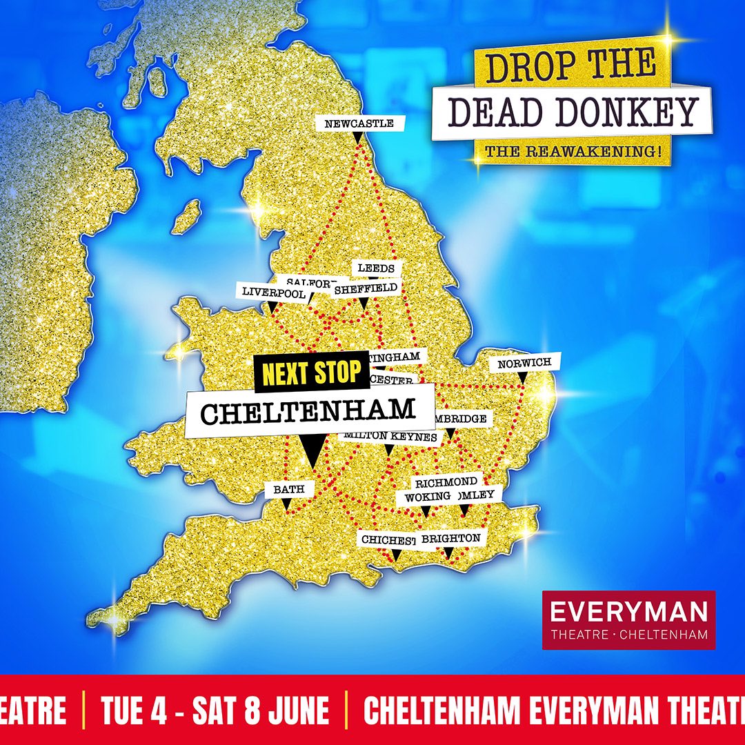 Drop the Dead Donkey (@dtdd_tour) on Twitter photo This week #DropTheDeadDonkey are playing at <a href="/Everymanchelt/">Everyman Theatre</a> ✨
We don’t want this incredible tour to come to a close, we’ve had a real hoot out on the road! 📺
Tickets still available at dropdeaddonkey.co.uk This week #DropTheDeadDonkey are playing at <a href="/Everymanchelt/">Everyman Theatre</a> ✨
We don’t want this incredible tour to come to a close, we’ve had a real hoot out on the road! 📺
Tickets still available at dropdeaddonkey.co.uk