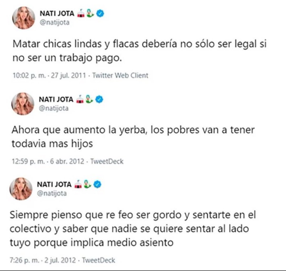 Reina_dramah's tweet photo. Me mata que todos los que DENIGRAN a #GranFuria NO SE SALVAN DEL ARCHIVO
1- LA TORA MALTRATANDO A LA MAMA
2- CEFERINO GOLPEO A SU ESPOSA
3- BREL AMENAZAS
4- NATI JOTA: MATAR A CHICAS LINDAS, FEO SER GORDO 
5- SOL PEREZ TRATANDO A MONICA DE PROSTITUTA
6- RATACATA CON PERIMETRALES https://t.co/Auvn4nKGrt