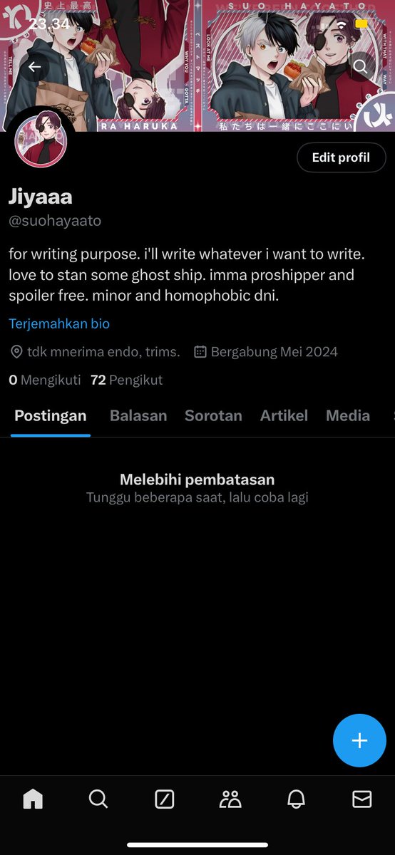 umemiyahajimee's tweet photo. GUYS HALO siapapun yang kenal @suohayaato hai ini gue faklah men akun gue di sushi sm twt😔💔 jd siapapun yg liat ini pls help rt, ak kangen moots ak😔😔❤️❤️❤️ #anitwt #moots #manhwatwt #genshintwt #wuwatwt #hsrtweet https://t.co/TxqIzOgq5x