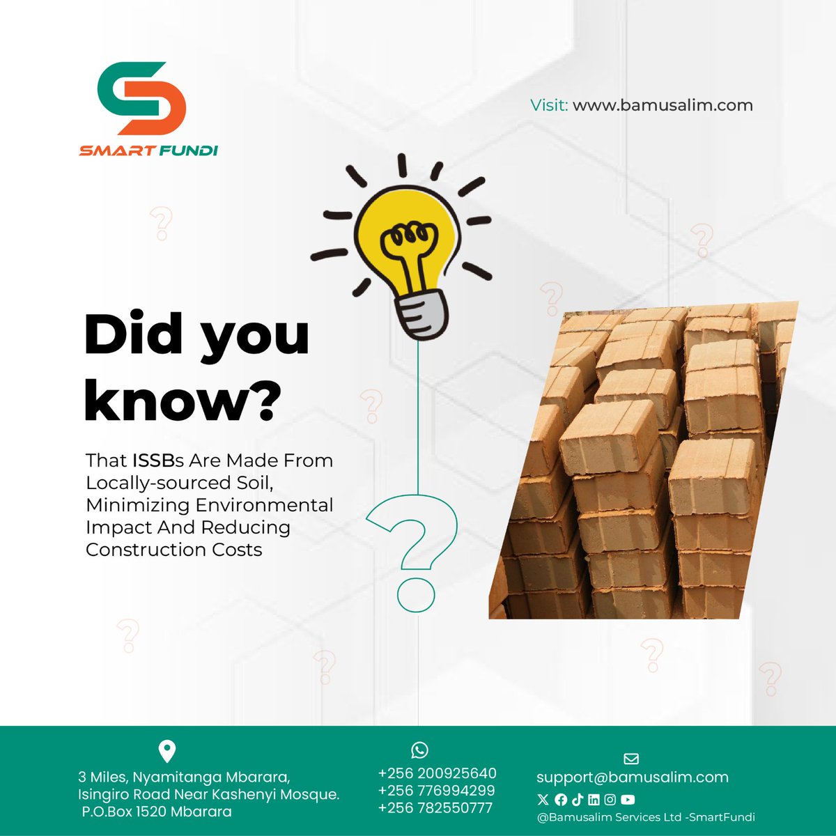 smartfundiug's tweet photo. Did you know that our blocks are made out of waste soil from pit latrines, tanks, and by leveling of plots, and this material is free on site? We make blocks from site save you money. Our blocks can save up to 30% on your construction budget! #Construction #BuildSmart https://t.co/Do0j677VoN
