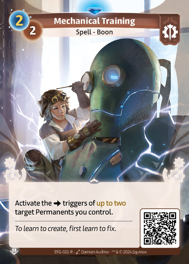 DiceAndNames's tweet photo. We are excited to reveal a new Axiom card from the upcoming Altered TCG! Got a permanent in play? Want to activate it again? Boom, done! @Altered_TCG https://t.co/tVv66HFUKj