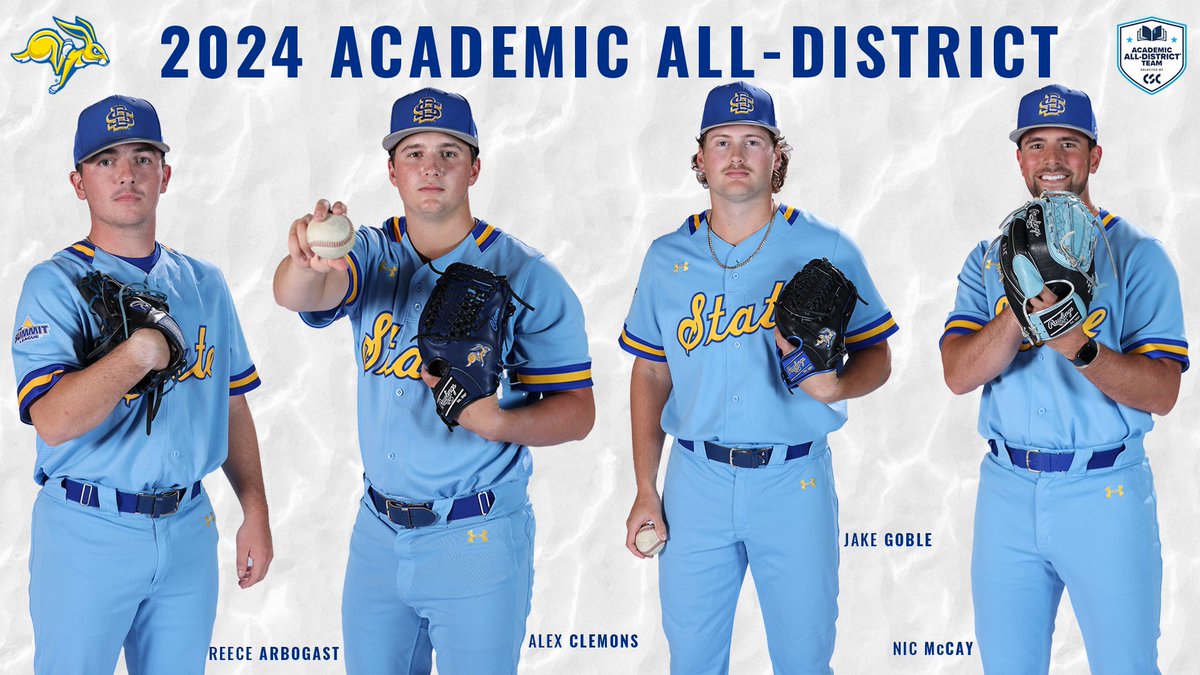 Four Jackrabbits named to CSC Academic All-District Team
#GoJacks

📰 » gojacks.co/4caUPG5