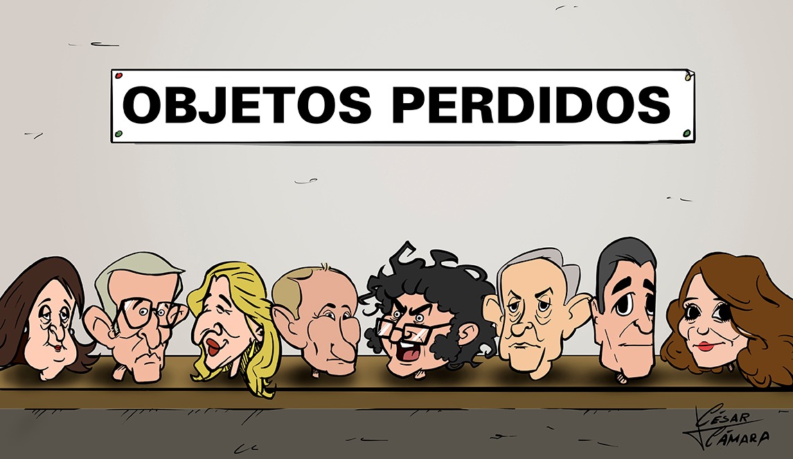 cesarilustra's tweet photo. Viñeta para  https://t.co/VgtCCD7mgg  #dirigentespoliticos #politica #putin #objetosperdidos #perderlacabeza #sinconocimiento #pedrosanchez #milei #margaritarobles #feijoo #netanyahu #yolandadiaz #ayuso  #caricatura #caricature #humor #humorgrafico  #Viñeta #Dibujo  #Ilustración https://t.co/oGQA0Po6mC