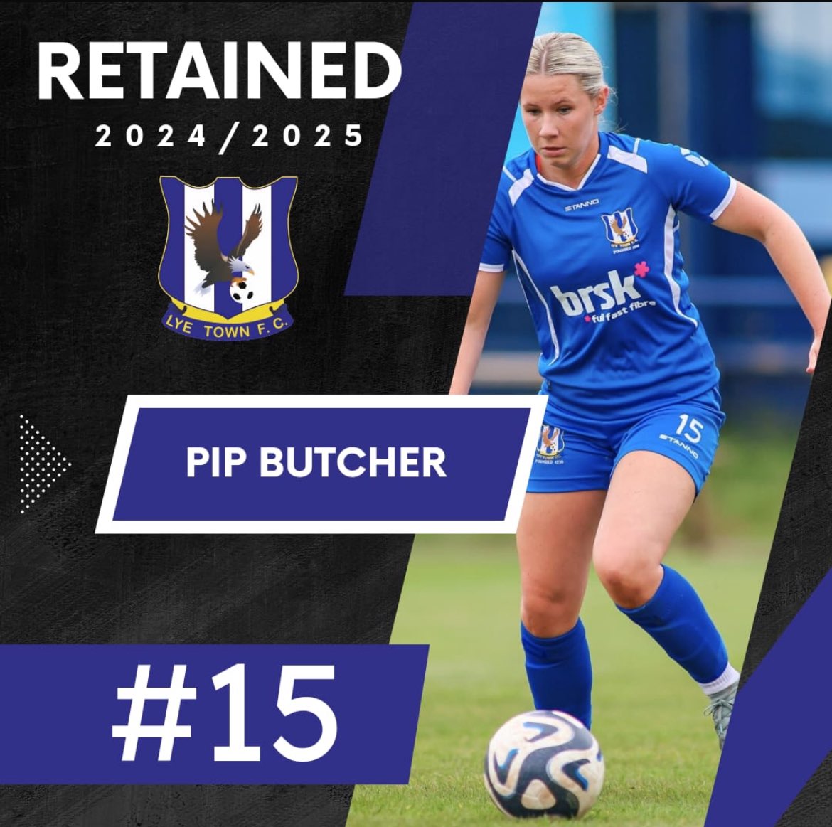 LyeTownWomenFC's tweet photo. The Fox in the Box is back after a serious injury impacted last season, following 16 weeks out she scored the winner v Worcester. 
She is joined by Pip whose commitment is second to none and pushed the team to a successful season.
Both are integral players to the squad. https://t.co/JGYmgIqPRT