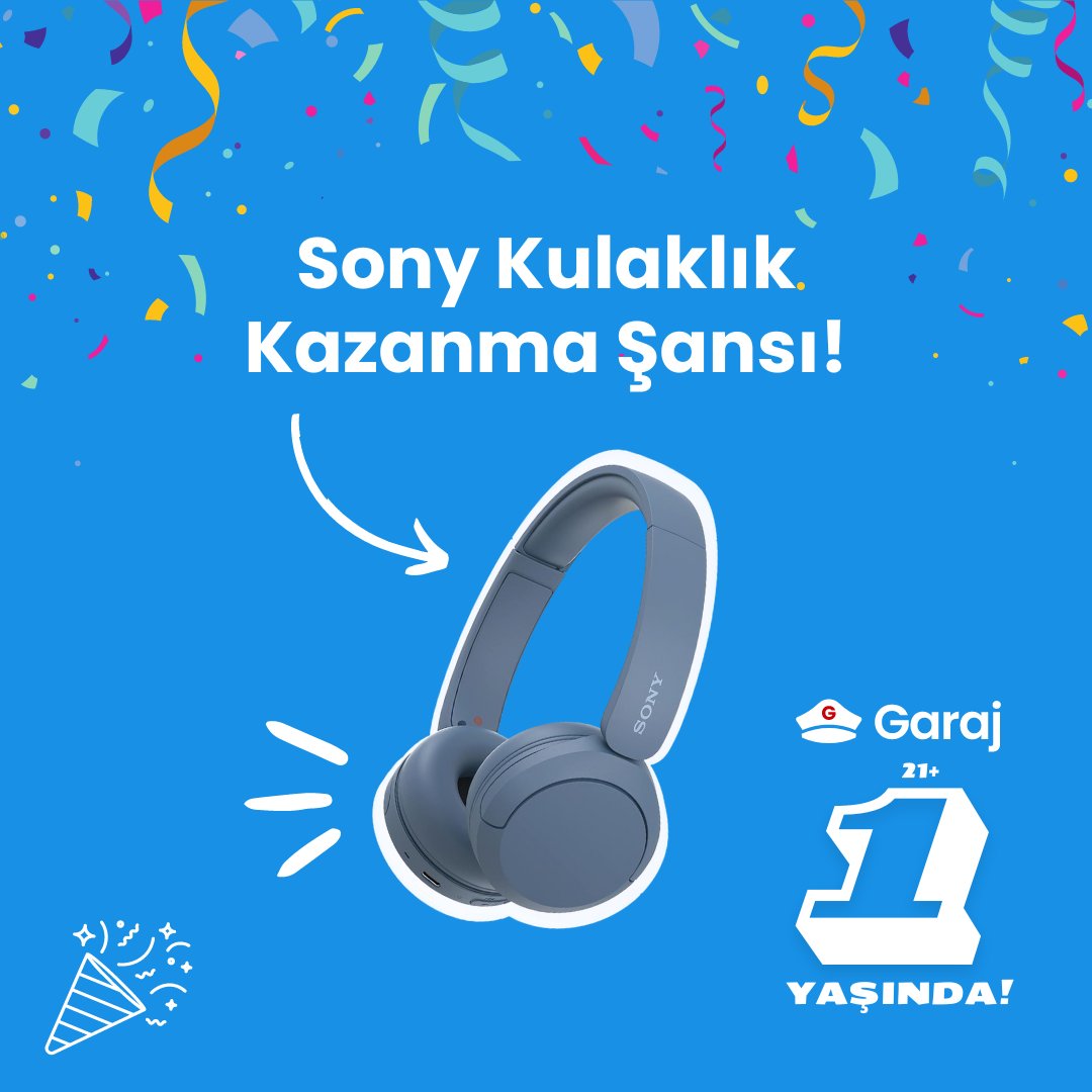 garajorg's tweet photo. 🎉🎸Garaj Mobil'in birinci yaşını kutluyoruz! I

👮‍♀️Instagram'a gelsenize orada hediye var! 

🎧Bir takipçimiz Sony WH-CH520 Bluetooth kulaklık kazanıyor.

#21artı1 #garajorg https://t.co/cLEr197Rkq
