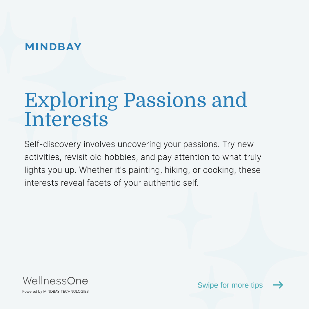 MindBayApp's tweet photo. Self-discovery enhances your well-being as it helps build self-confidence and improve mental health. Discover yourself today and live better!  #MentalHealth #MentalHealthAwareness #MentalHealthMatters #Wellness #WellnessOne #MindBayAI https://t.co/ATmEJala4O