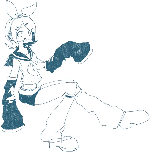 絵茶練習 鏡音リンちゃん 