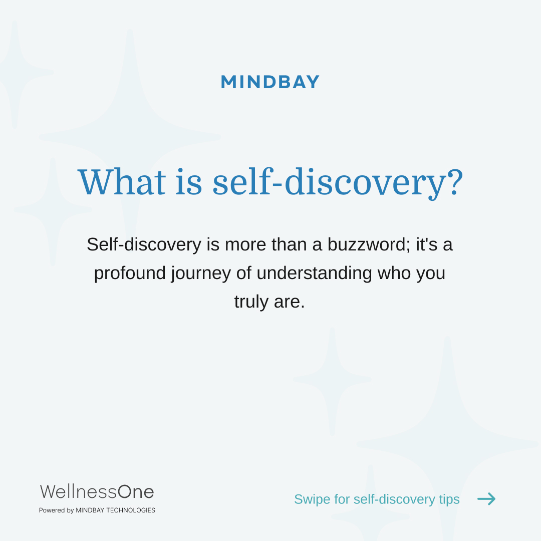 MindBayApp's tweet photo. Self-discovery enhances your well-being as it helps build self-confidence and improve mental health. Discover yourself today and live better!  #MentalHealth #MentalHealthAwareness #MentalHealthMatters #Wellness #WellnessOne #MindBayAI https://t.co/ATmEJala4O