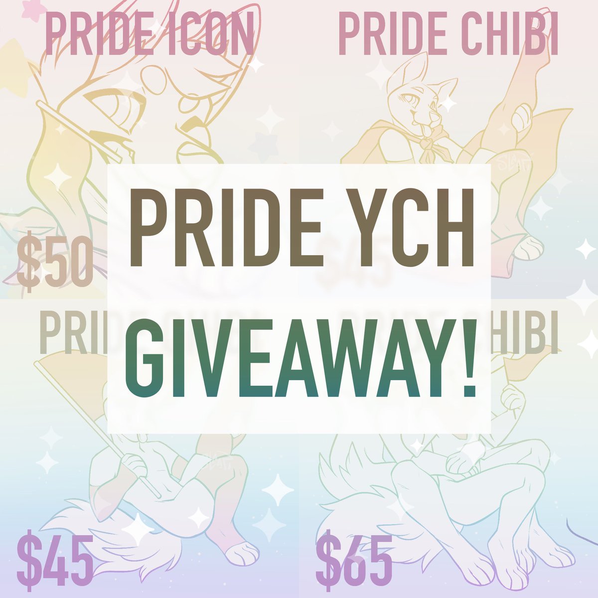 SleepiStudios's tweet photo. Pride YCH Giveaway! 🏳️‍🌈

See below for info! ~ https://t.co/jaqeZXeBGs