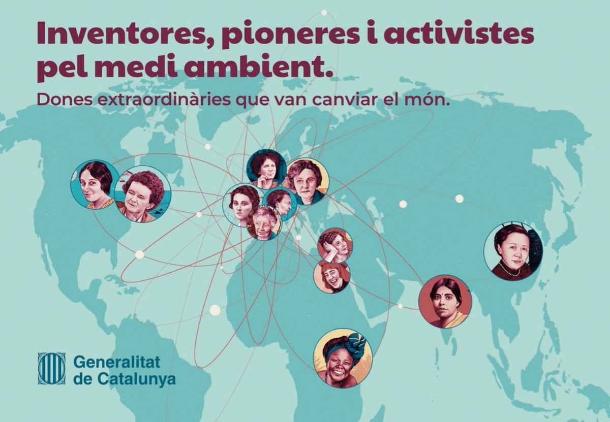 accioclima_comb's tweet photo. Avui #DiaMundialdelMediAmbient s'ha presentat el 📖 "Inventores, pioneres i activistes pel medi ambient. Dones extraordinàries que van canviar el món" per conèixer 12 de les moltes dones referents en el medi ambient, massa sovint invisibilitzades!

+ info: https://t.co/7e1jhRJPns https://t.co/XHzlVnfj32