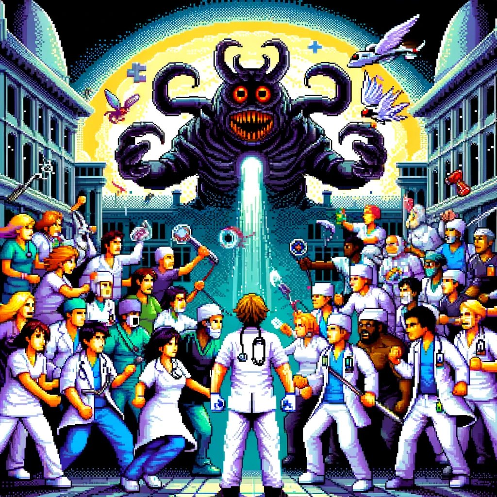 ross_prager's tweet photo. (10/x) Part 4: Together we conquer

Very quickly our hero realizes he cannot beat the boss alone. He teams up with other specialties in the palace. 

Although initially these other teams are not supportive, with time and nurturing of these relationships they come on board and realize that thoughtful integration (just to clarify the artifact is #pocus in case this extended metaphor has been lost at this point...) results in better care.

The new team fights the final boss together.