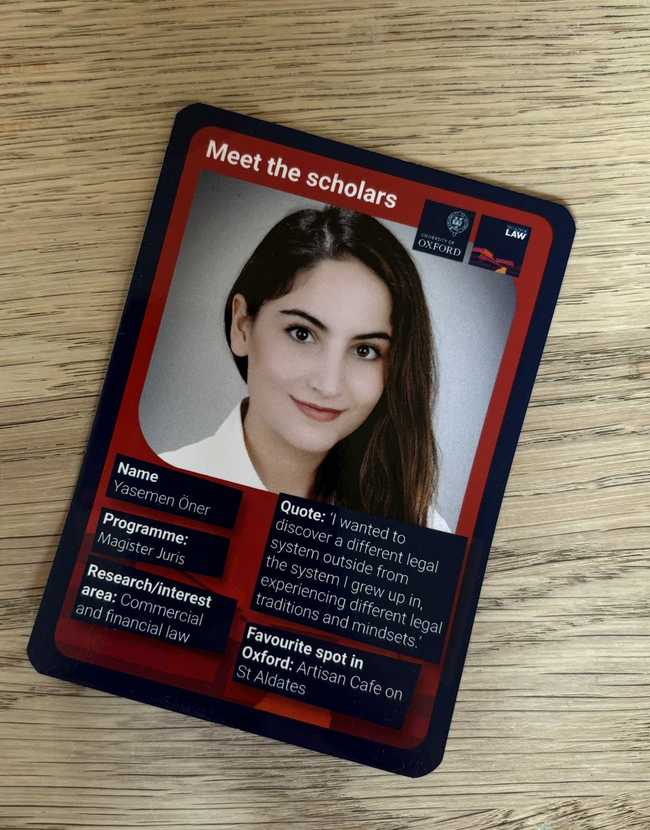 In one of the more bizarre approaches to fundraising, Oxford law faculty has started sending Pokémon/Top Trump cards of graduate students.