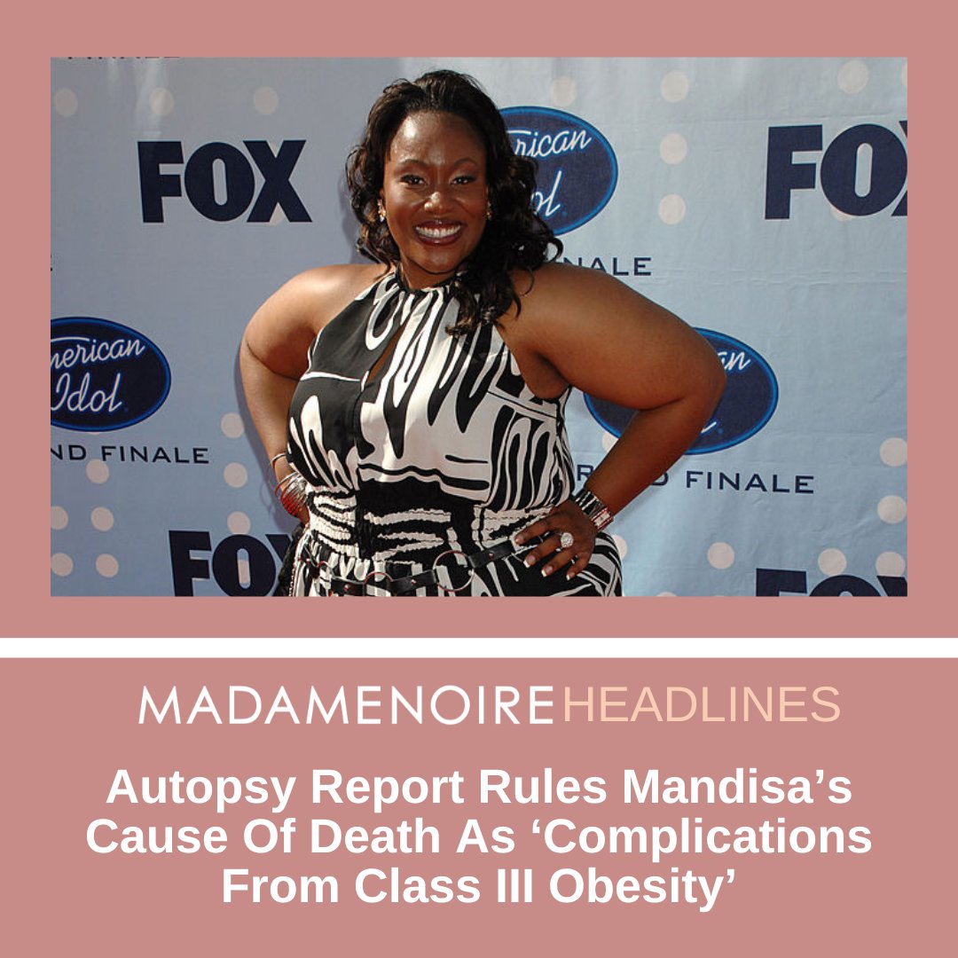 MadameNoire's tweet image. #Mandisa, a Season 5 &apos;American Idol&apos; contestant, weighed 488 pounds at the time of her death. #MadameNoireHeadlines #AmericanIdol

#MadameNoireHeadlines | Full Story: bit.ly/4ed24PF
📸: Getty