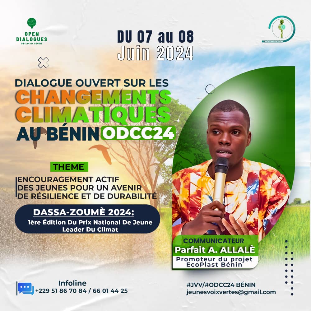 EcoPlastBenin's tweet photo. Et si vous vous joignez à nous à Dassa-Zoumè pour cet dialogue sur les changements climatiques ? 

@parfaitallale, représentera valablement EcoPlast Bénin  en tant que communicateur sur les Défis Climatiques du Bénin. https://t.co/z4i3HsvwB8