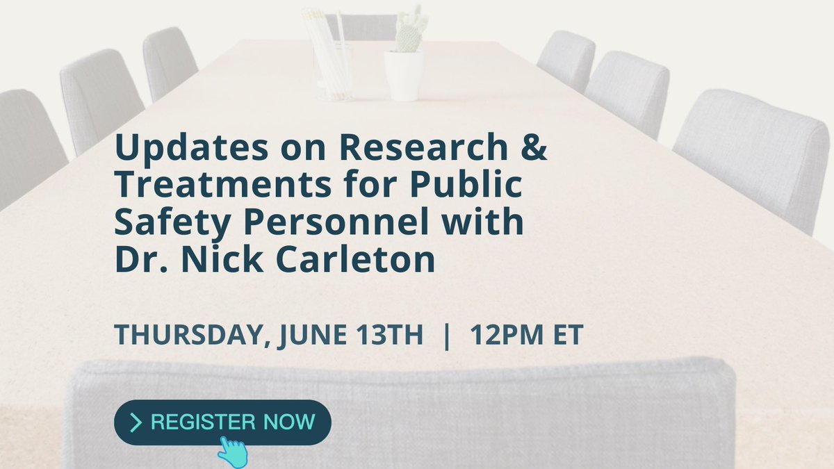 CAPG_ACGP's tweet photo. Join us for our upcoming webinar:
Updates on Research & Treatments for Public Safety Personnel with Dr. Nick Carleton - June 13th, 2024 at 12pm EST
Learn more at:
https://t.co/vSC5decqEG
#CAPG #Policing #Canada #PublicSafety #Ontario #Alberta #Research #Treatments @rncarleton https://t.co/fehCfjUMMC