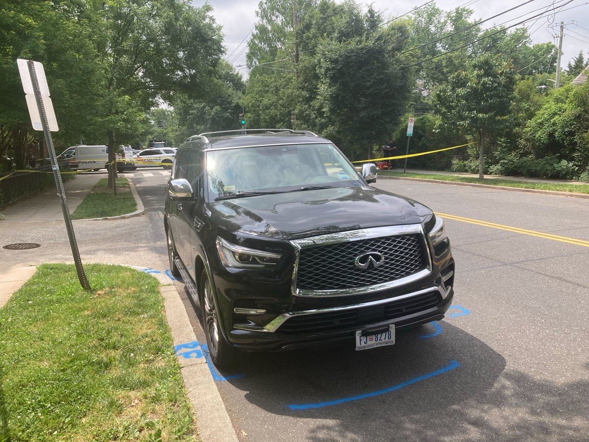 aheimert's tweet photo. Vehicle involved (and presumably its driver) has accumulated nearly $4000 in tickets, mostly for speeding. 

While pedestrian suffered most serious harms, hundreds of commuters were delayed and quiet side streets overrun by detoured traffic. 

Do better @DCPoliceDept and @DCDPW https://t.co/O62KLXfa0K