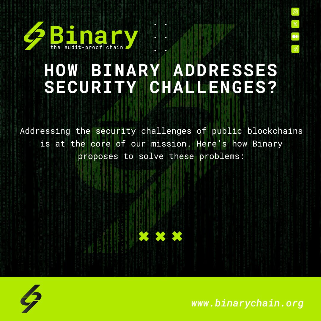binary_chain's tweet photo. 4/ 🛡️ How Binary addresses security ? https://t.co/3jkXIQ5EQl