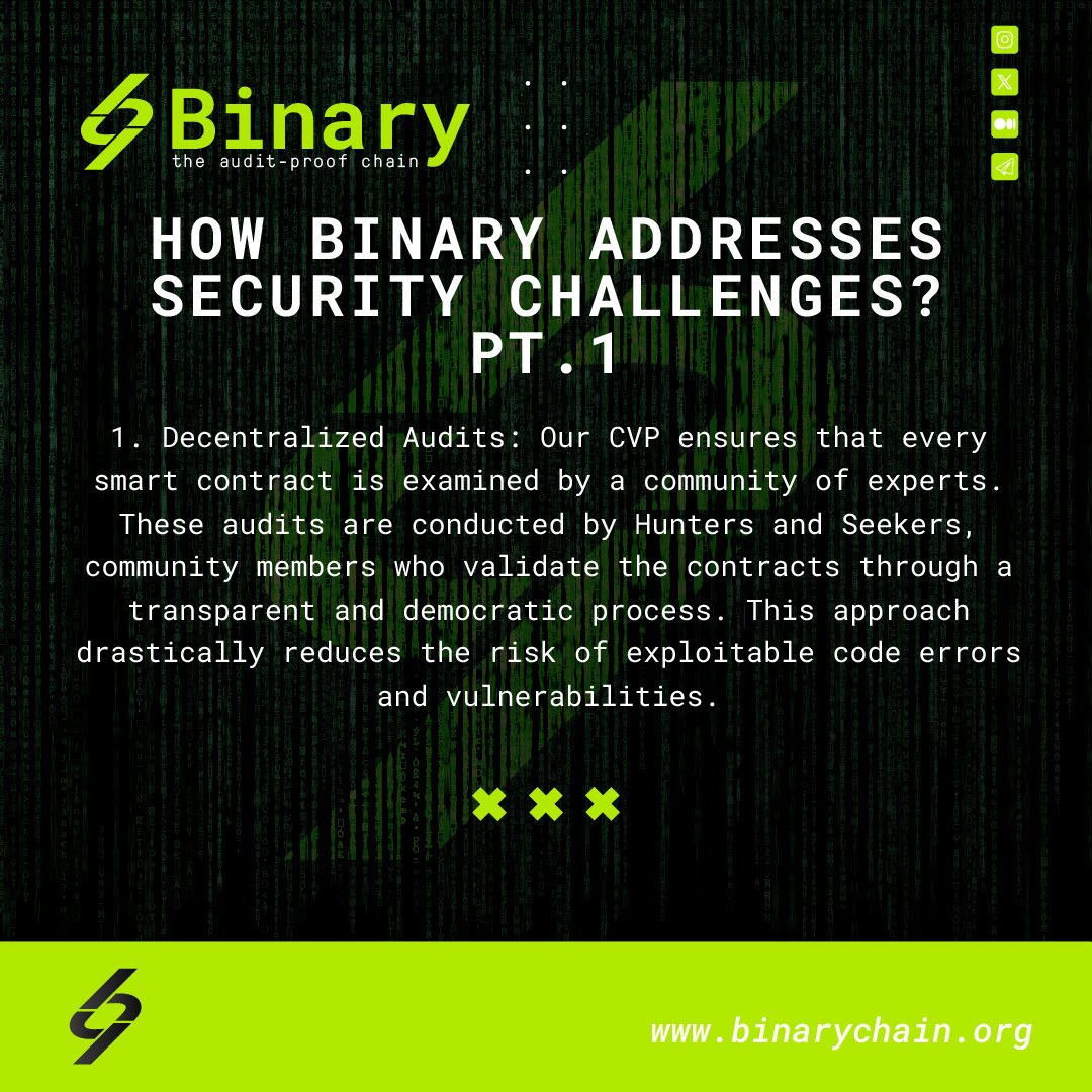 binary_chain's tweet photo. 4/ 🛡️ How Binary addresses security ? https://t.co/3jkXIQ5EQl
