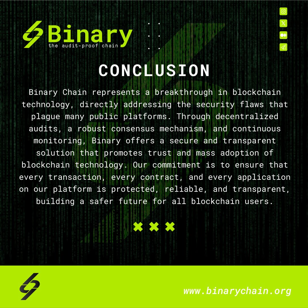 binary_chain's tweet photo. 5/ 🔒 Conclusion https://t.co/KYy1YUqtfN
