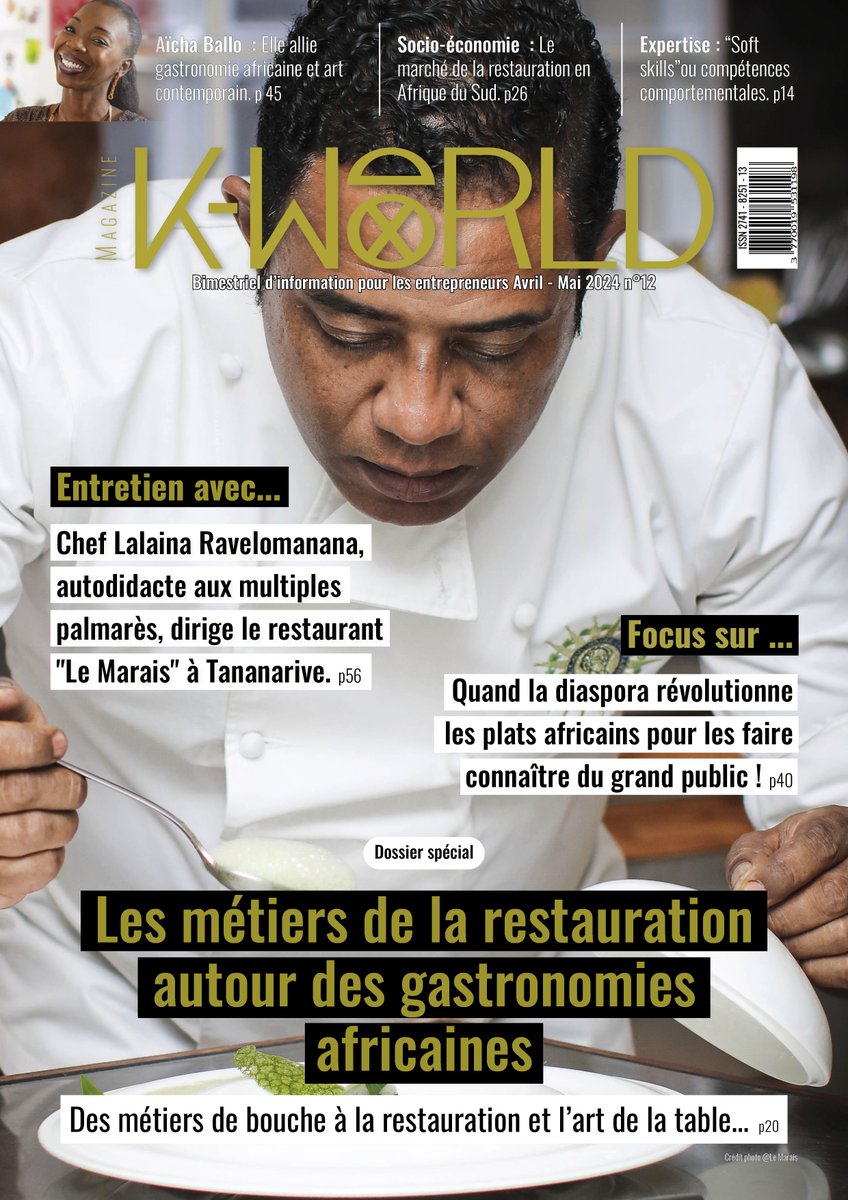K-World Magazine N°0️⃣1️⃣2️⃣ est disponible pour vous !

Téléchargez gratuitement le KWORLD MAGAZINE N°0️⃣1️⃣2️⃣ sur : cutt.ly/Meum8A4v

#KWorldMagazine #entrepreneuriat #Afrique #restauration #africafood #gastronomie #entrepreneur