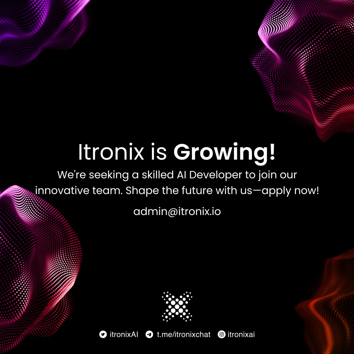 itronixAI's tweet image. 🚀 Itronix is Growing! 🚀

Are you a skilled AI developer ready to shape the future with an innovative team? We want you! Join us and make a difference in the world of technology.

📧 Apply now: admin@itronix.io

#Hiring #AIDeveloper #JoinOurTeam #Itronix #CareerOpportunity