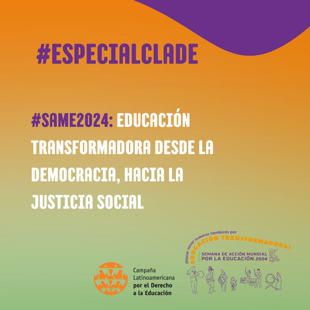 redclade's tweet photo. #EspecialCLADE

📌 ​​#SAME2024: educación transformadora desde la democracia, hacia la justicia social.
Este especial transmedia sistematiza las acciones y actividades de la SAME 2024 desarrolladas en América Latina y el Caribe.

📌 Lee + https://t.co/CsfHRyIgCZ

#GAWE2024 https://t.co/0hRu8XdnTs