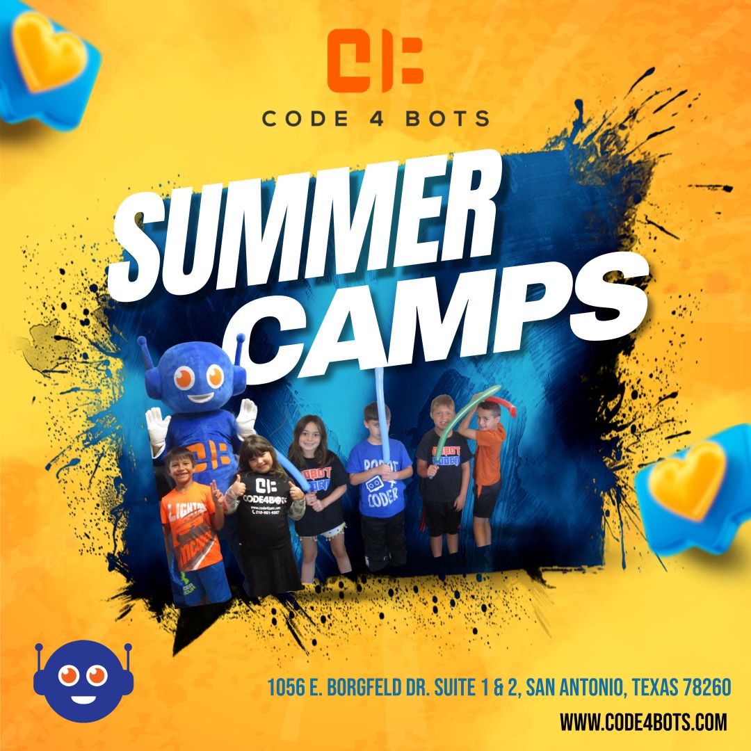 code4bots's tweet photo. 🔧🤖 Meet us at Code4Bots! From dinosaurs to humanoids, our campers build &amp; program a new robots every week. It’s more than just fun – it’s a hands-on STEM adventure! Enroll at https://t.co/s2mUihx3GC and watch creativity soar. 🌟
#code4bots
#BuildCreateInnovate
#STEMLearning https://t.co/COgd8WFLT5