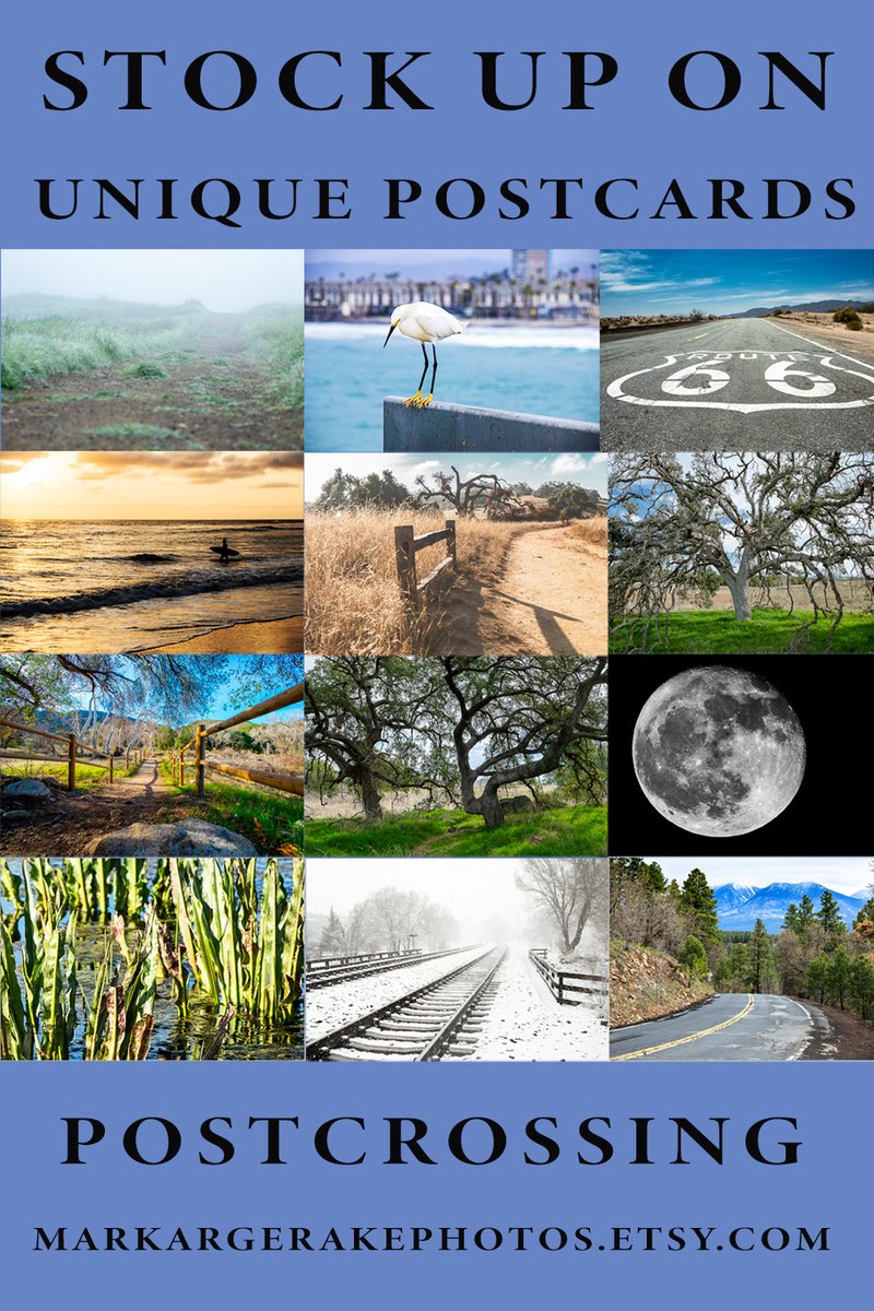 markphotos45's tweet photo. Stock Up on Unique Postcards to Send to Friends and Family or for Postcrossing.  Postcards are available as singles, or in 5, 10, or 25 card bundles. #nature #photography #landscape #postcard #postcrossing #moon #route66 #california #EtsySeller #etsy 

https://t.co/7f3oyR175s https://t.co/peWGl9VZ5x