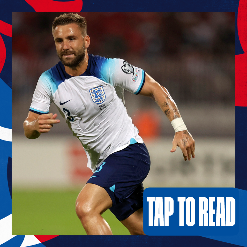 England's tweet photo. 🦁 Beckham
🦁 Scholes
🦁 ????

@LukeShaw23 reveals his ultimate #ThreeLions XI 👇