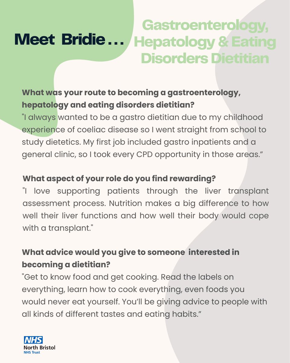 NBT Dietitians (@nbt_dietitians) on Twitter photo A Q&A with a Gastroenterology, Hepatology & Eating Disorders Dietitian ✨
#DW2024
<a href="/BDA_Dietitians/">British Dietetic Association</a> A Q&A with a Gastroenterology, Hepatology & Eating Disorders Dietitian ✨
#DW2024
<a href="/BDA_Dietitians/">British Dietetic Association</a>