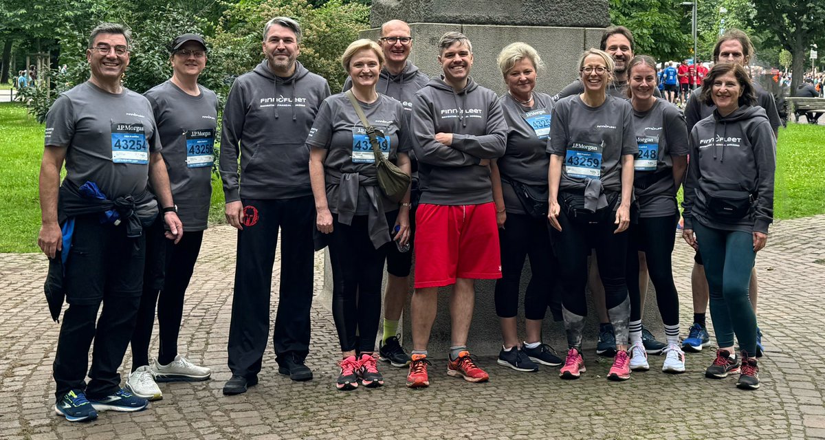 Gleich geht’s los … Work Hard Party/Run Harder … 

FINNOFLEET  @JPMCC Frankfurt 2024