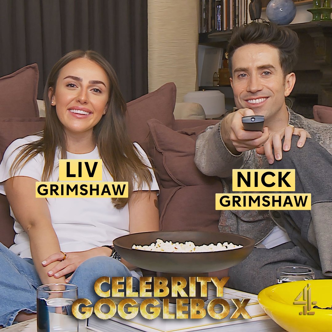 C4Gogglebox's tweet image. Also joining us on #CelebrityGogglebox this week...

⭐️ @MrDDyer &amp;amp; @Dani_MasDyer
⭐️ @grimmers &amp;amp; Liv Grimshaw
⭐️ @StephenMangan &amp;amp; @Neeneelou

Friday, 10.10pm, @channel4 🤩