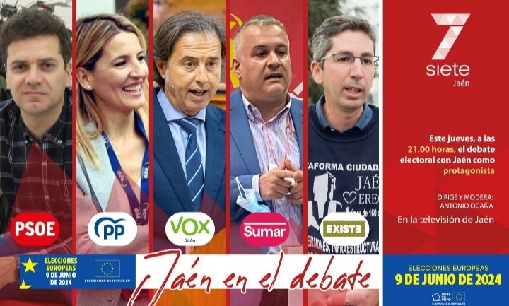 Este jueves a las 21:00 en 7tv <a href="/7TVJaen/">7TV Jaén</a> estará el presidente de #JaénMereceMás, en representación de #EXISTE, explicando por qué hay que #votar a Existe en las #eleccioneseuropeas.