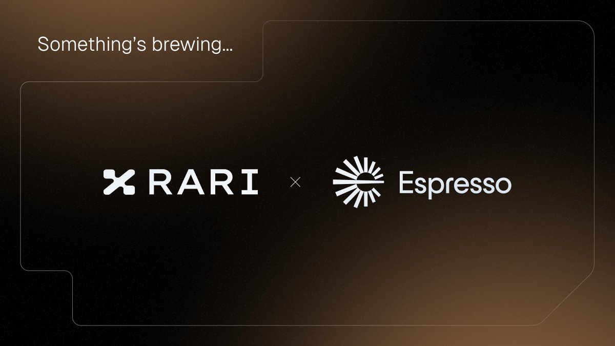 A good day starts with a cup of coffee... A great day starts with an <a href="/EspressoSys/">Espresso ☕️</a> integration announcement ☕️

We are excited to share that RARI Chain will leverage the Espresso platform for fast finality and improved interoperability with other <a href="/arbitrum/">Arbitrum</a> chains and beyond.

👇