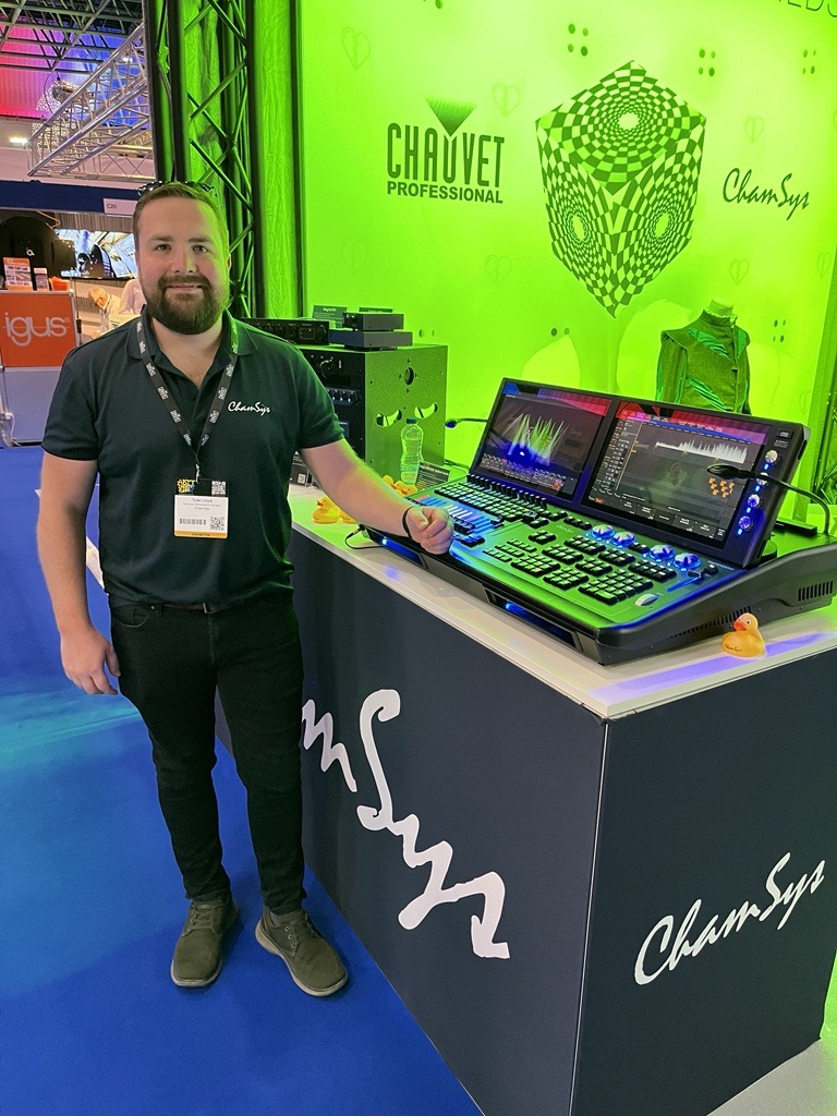 ChamSysLtd's tweet photo. 🎉 The curtains have risen on #ABTTTheatreShow & Team @chamsysltd is ready to shine at Booth C10! 🌟 Step into the future of lighting control with us - it’s time to explore MORE! 🚀 @theabtt
#chamsys #magicq #lightingdesigner #ABTT2024 #theaterlighting #studiolighting https://t.co/8vkh2V2XqF