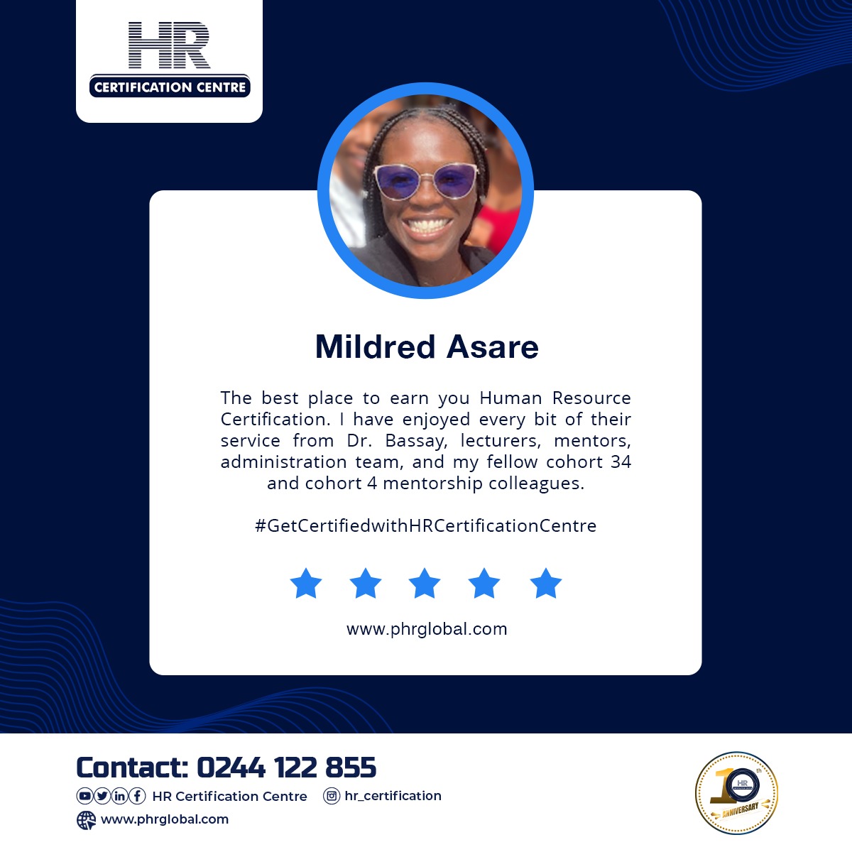 hr_certify's tweet photo. Mildred Asare just made our day with her amazing review! 😍

Have you registered yet?
Join our next cohort now: https://t.co/KdeRJbh9Nz
#aPHRi #PHRi #SPHRi https://t.co/5hSaFrpVZm