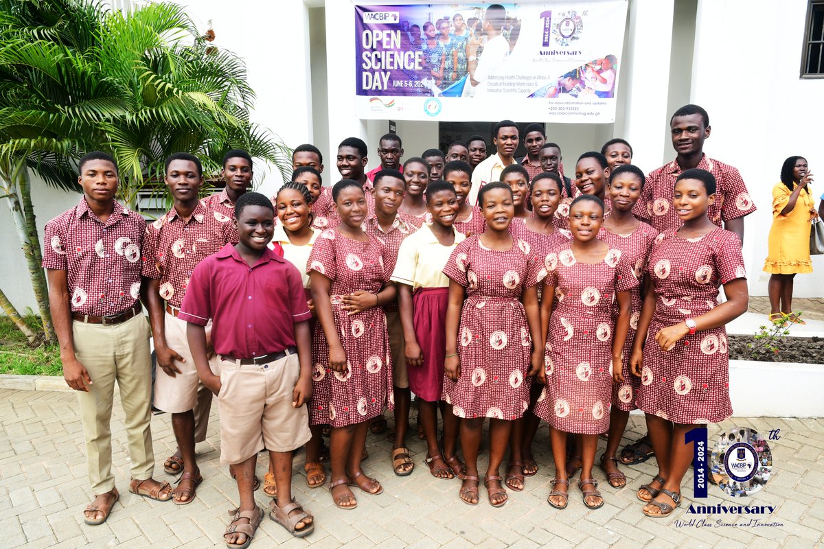 WACCBIP_UG's tweet photo. 1. Accra High School
2.Presbyterian Boys' Secondary School
3. Kwabenya Community Senior High School
A big thank you for attending Day 1 of the #OpenScienceDay!
We look forward to future collaborations! #WACCBIPis10 @giz_ghana https://t.co/hD92R9Oy4a