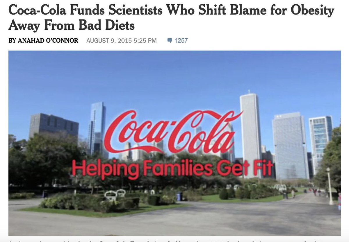 In 2015 Coca-Cola funded scientists to downplay the role of sugary drinks in obesity and instead highlight lack of exercise as the primary cause. The company provided significant financial backing to the Global Energy Balance Network, which promoted the idea that maintaining a
