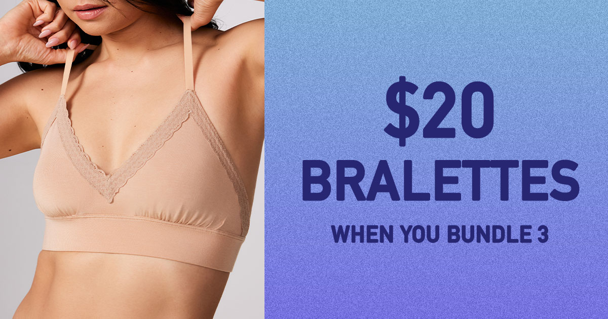 Up to 65% off Summer Pack Sale! Shop 3, 6, or 10-Packs of Undies, Bralettes, Socks &amp; Tees and get massive savings. This sale only lasts for a limited time.

Shop now! bit.ly/48e0pWJ