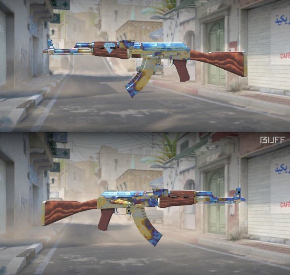 Dexerto's tweet photo. The most expensive skin in Counter-Strike history was sold today for $1 million 

A StatTrak Factory New AK-47 Blue Gem with the 661 pattern https://t.co/MQYCEQZ6QK