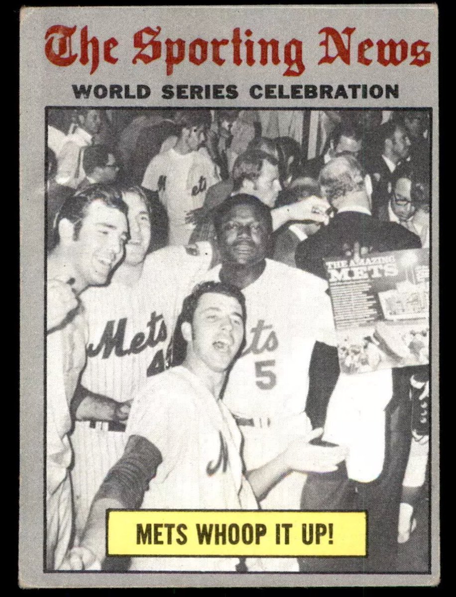 CardboardHistry's tweet photo. Listening to a great book on β69 #Mets. This platooning 3B is a great example of having impact WAY beyond your βon field statsβ. The .207/.286/.320 slash & paltry 68 OPS+ belied the true worth of #TheGlider. Iβm sure @GIMaPreceptor & others who watched that club will attest. https://t.co/KytzJN0lOX
