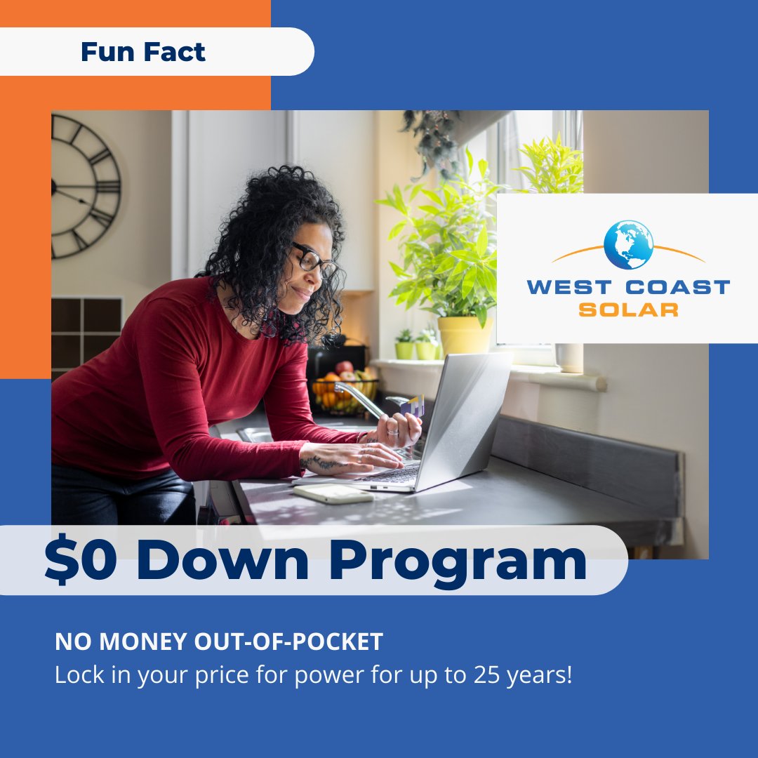 WCSolar's tweet photo. Say goodbye to unpredictable utility bills and hello to long-term savings! Our $0 down solar programs let you lock in your power price for 25 years. Make the smart choice for your home and wallet. 🔒 https://t.co/d7RNOpMACu