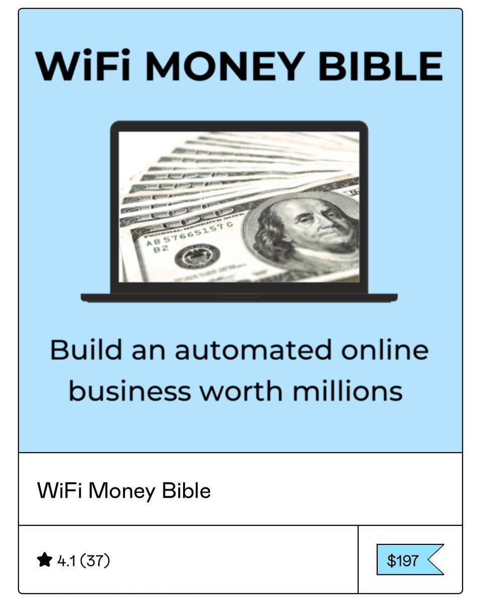 ecompascal's tweet photo. @richoffseo Luckily he blessed us with “wifi money bible” not all hope is lost https://t.co/a4vboT7RHA