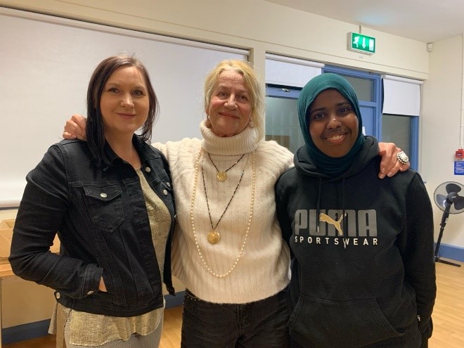 AdviceNI's tweet photo. Shout out to some of our amazing volunteers who ran a digital awareness program for the local Polish community in Belfast! Not only did participants learn new skills, but they also enjoyed the social aspect of coming together each week #volunteersweek https://t.co/NuYhMqsGVj